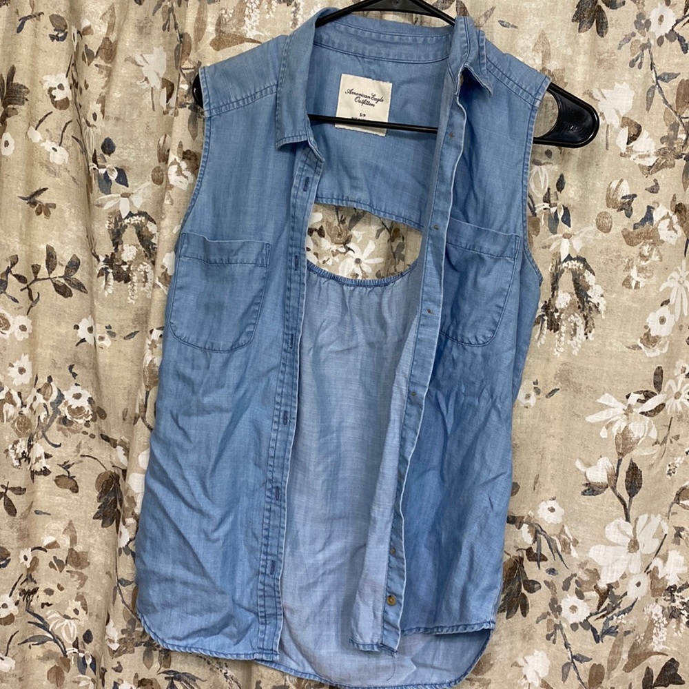 American Eagle denim tank top
